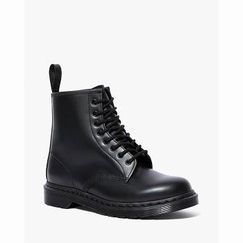 Dr Martens 1460 Mono Smooth Kožené Lace Up - Cierne Cizmy Panske, DR0013